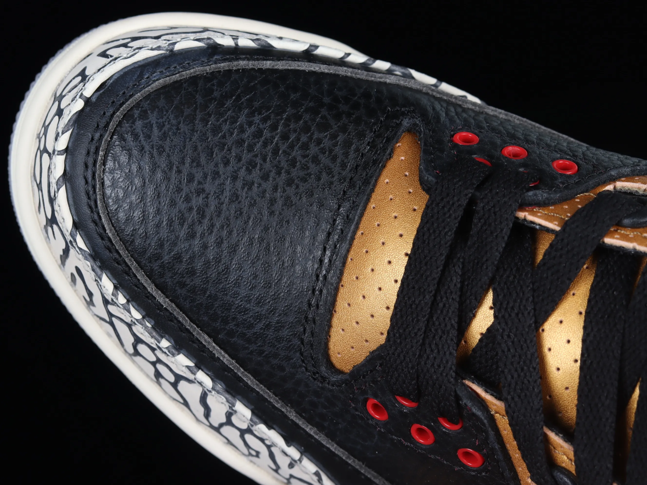 All categories Air Jordan Jordan series basketball shoes Air Jordan 3 Air Jordan 3 Retro "Black Gold" AJ3 Joe 3 black gold cement CK9246-067